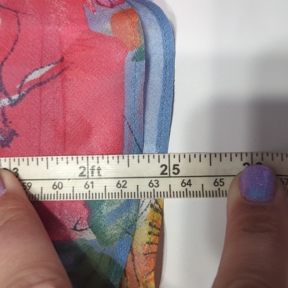 Ralph Lauren Womens Skirt NWT 100% Silk Cottagecore Bloomcore Plus Size 14 - Picture 8 of 12